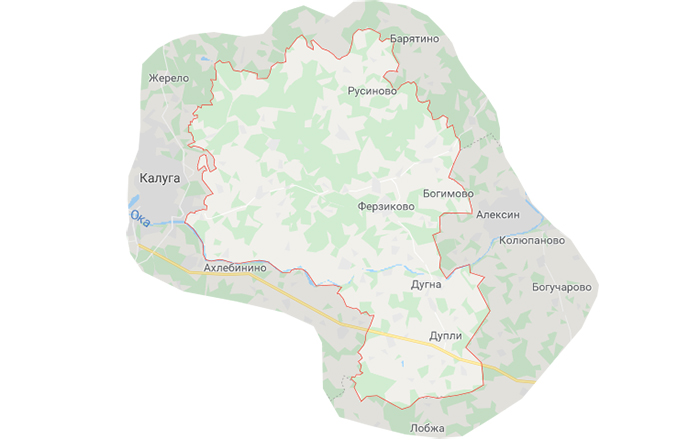 карта Ферзиковского района